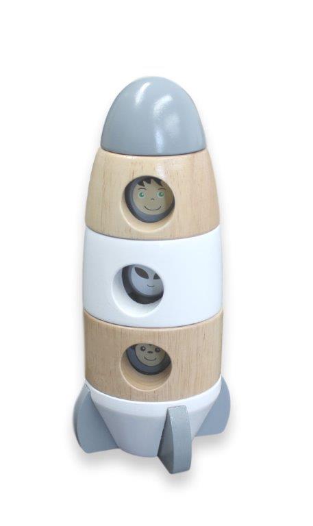 Discoveroo - Magnetic Stacking Rocket - Grey (limited edition)
