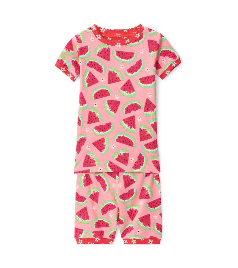Hatley Organic Short PJs - Watermelon Slices - Save Our Sleep® Official ...