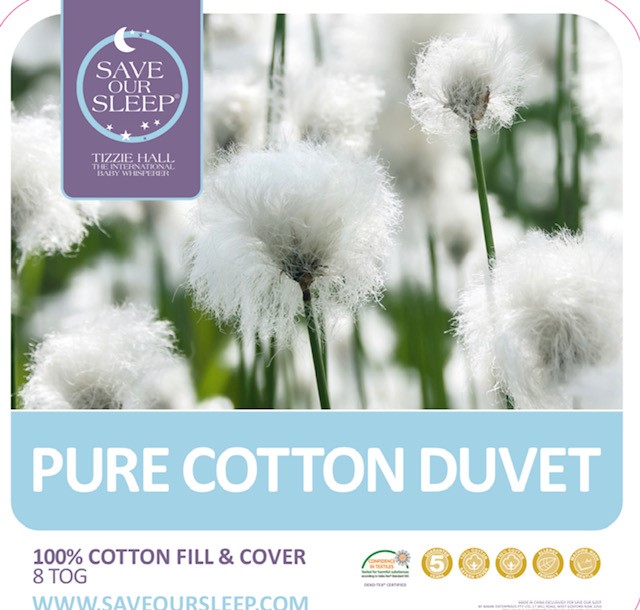 Pure Cotton Duvet -  8 TOG  (Quilt, Doona)